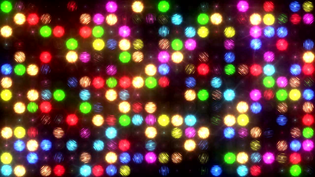 pared de luz de siete colores