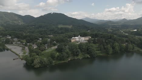 regal old lambuth inn on shore of lake junaluska in north carolina