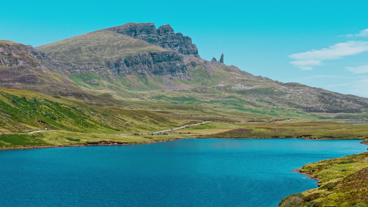 Scenic Lake and Mountain Landscape in Scotland