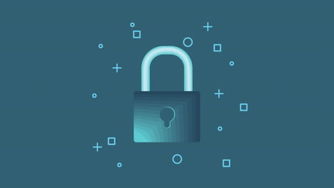 secure lock illustration