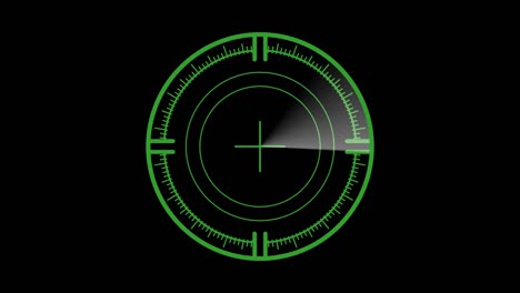 el movimiento del radar futurista.