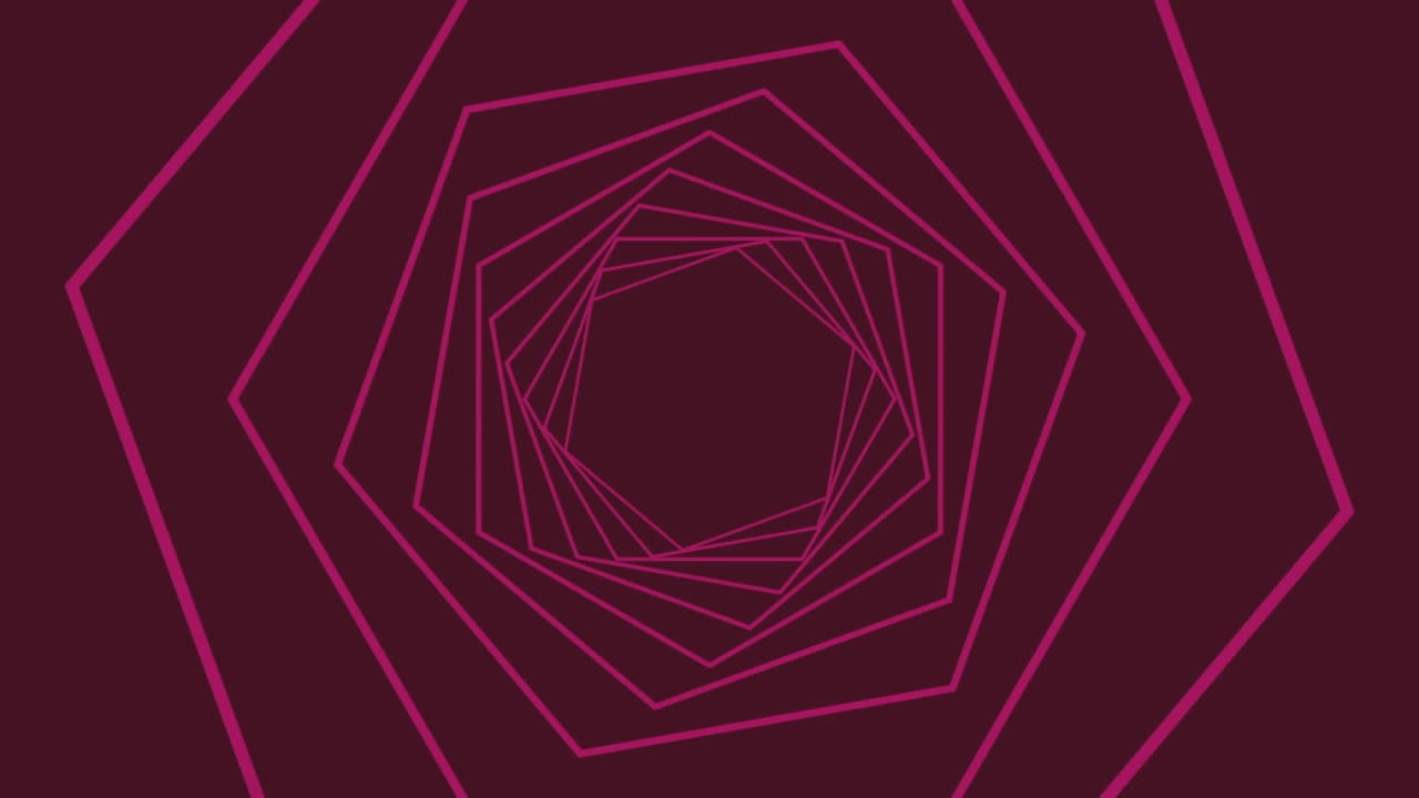 animación de patrones y formas de neón sobre un fondo oscuro