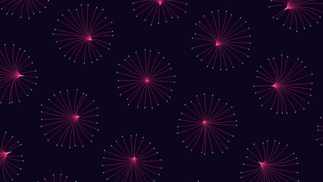 A-Pattern-Of-Pink-And-Blue-Fireworks