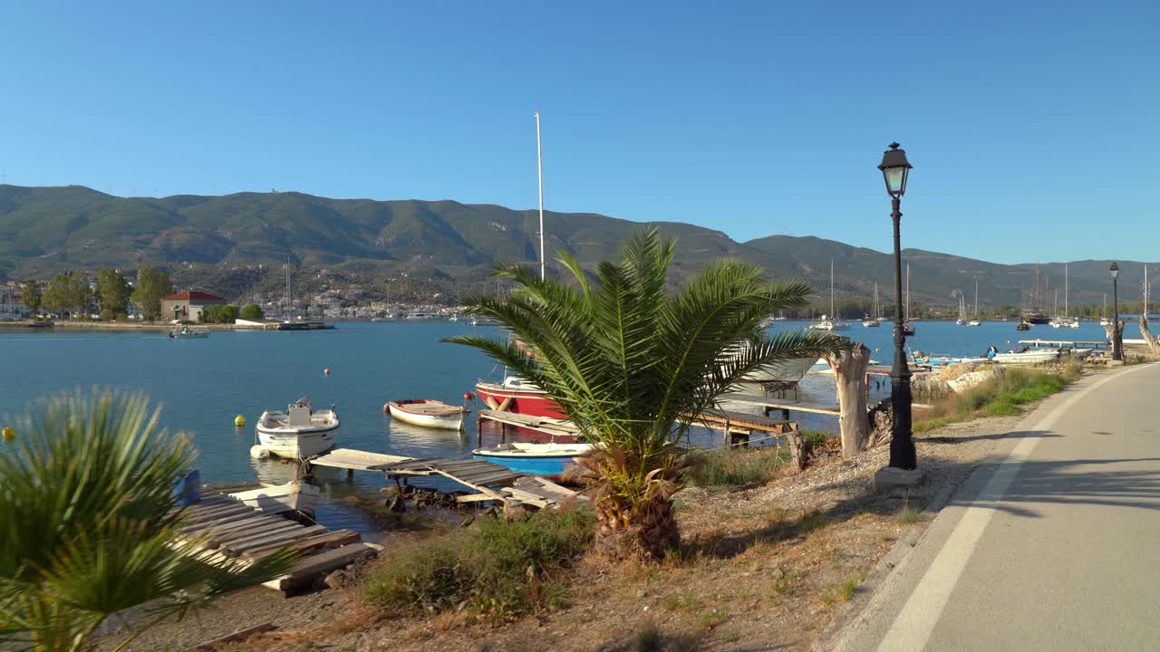 Walking on the Coast of Poros Island Greece