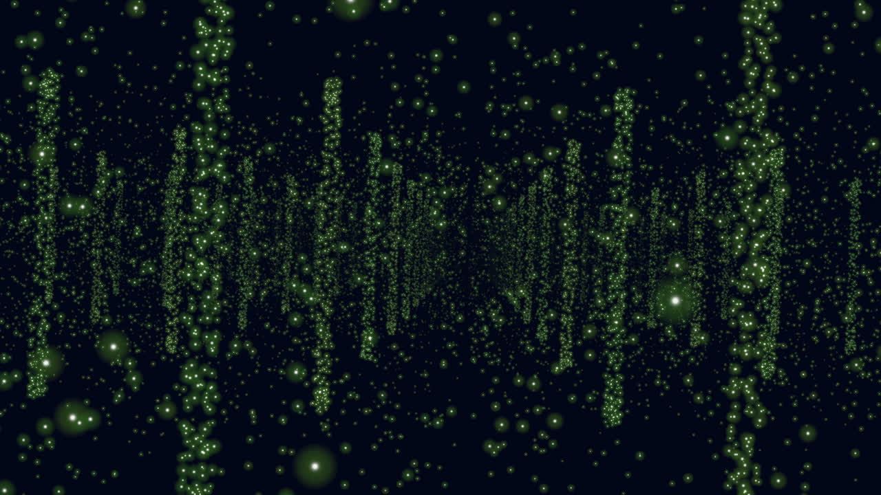 Enchanting night sky vibrant green lights illuminate the celestial darkness