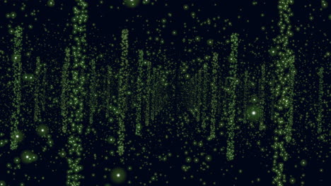 enchanting night sky vibrant green lights illuminate the celestial darkness