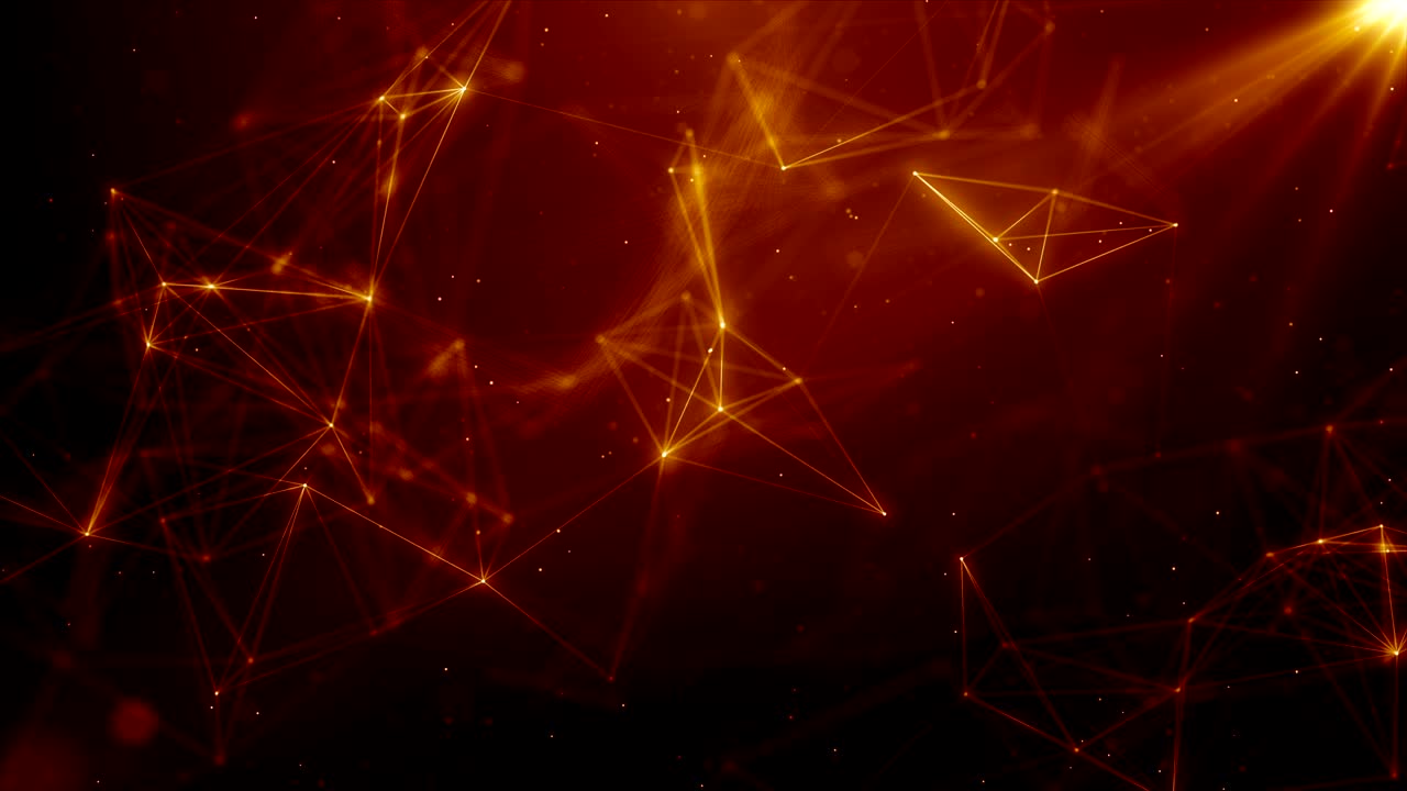 plexus abstracto de red títulos de tecnología ciencia de fondo bucle