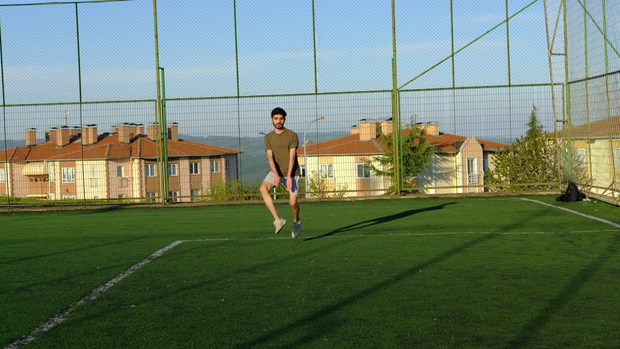 el calentamiento se mueve joven