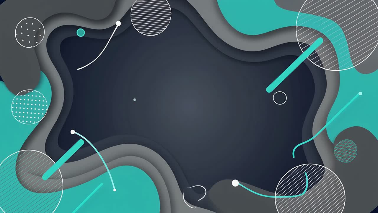 Modern Abstract Background Animation with Flowing Geometric Shapes