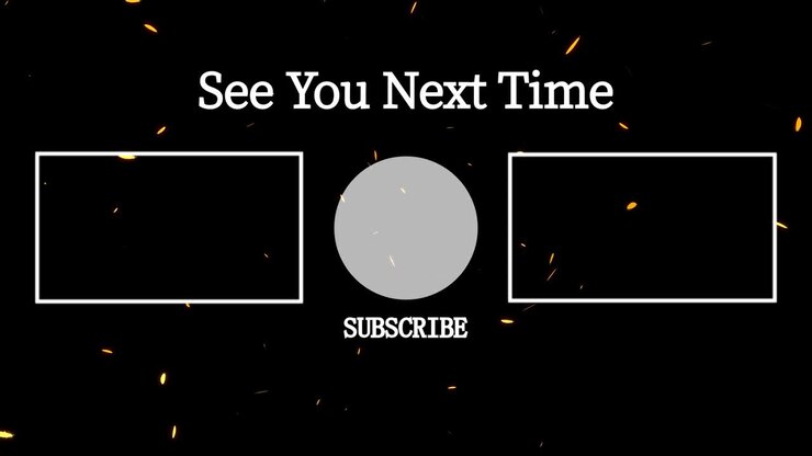 Feather falling Particles end card ending screen motion graphics
