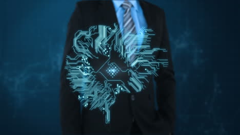 video conceptual de la conexión de circuitos del cerebro