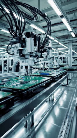 proceso de fabricación automática de productos electrónicos