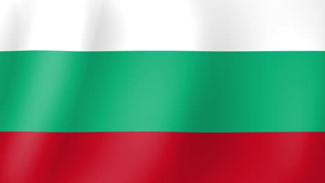 animation of bulgaria flag waving in the wind