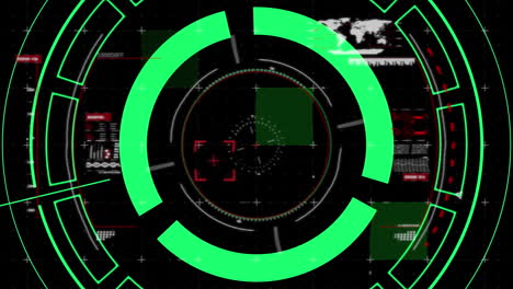 animation of scope scanning over data processing