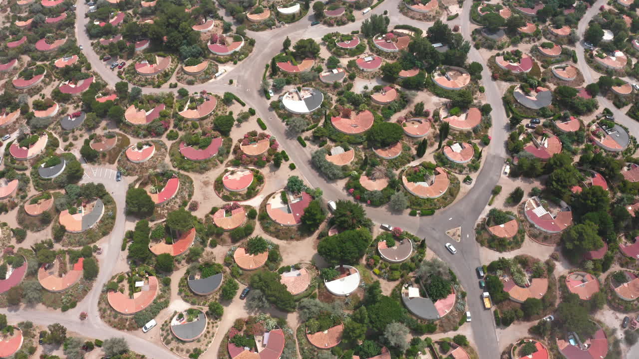 casas en torreilles plage pueblo de sables tiro aéreo francia meditarrenean s