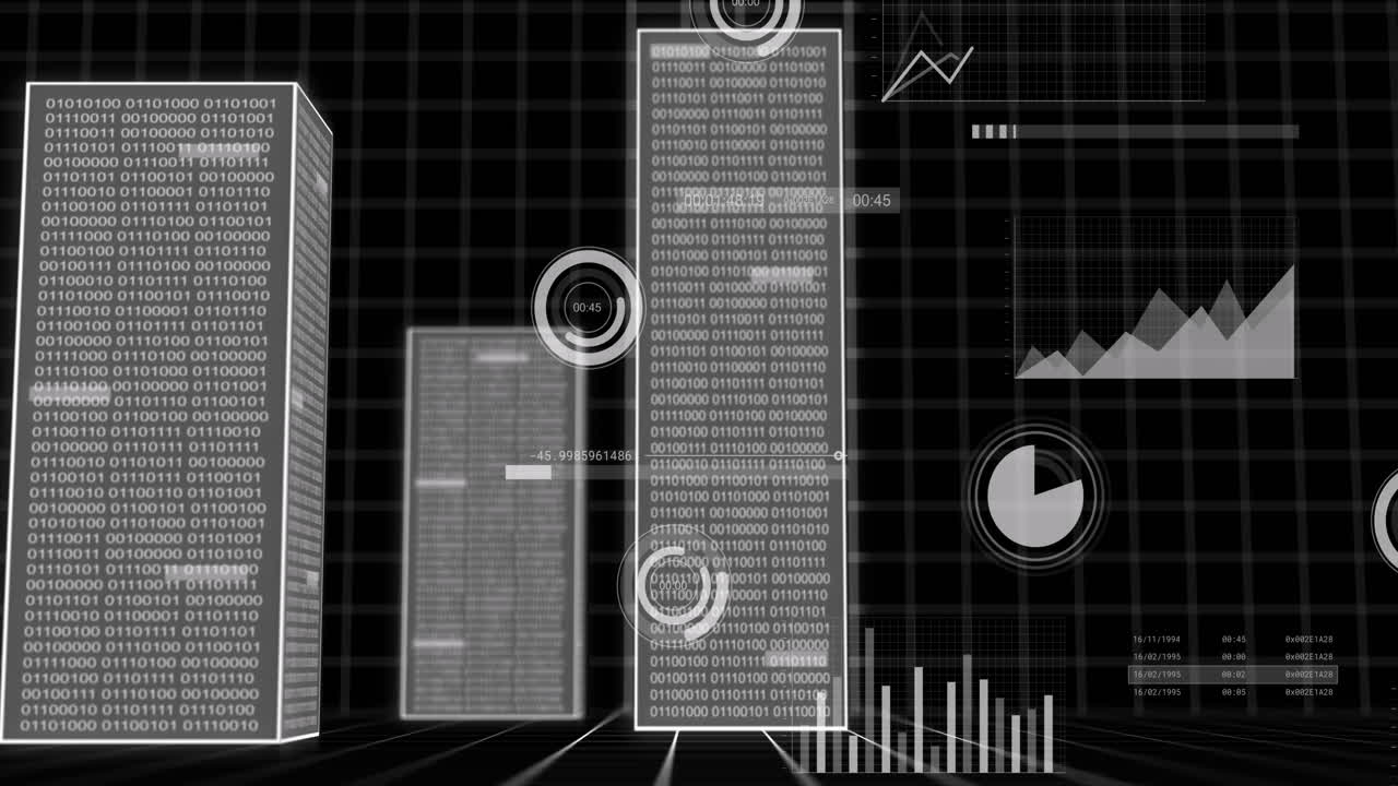 Animation of data processing over computer servers