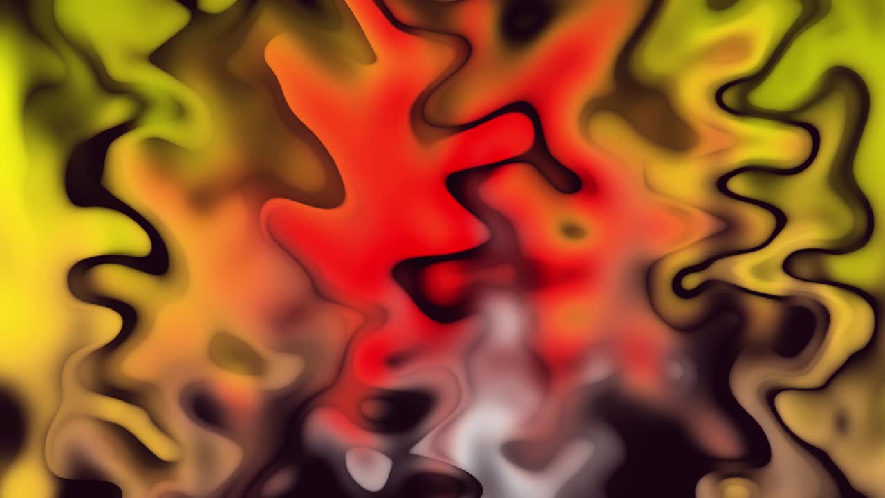 Gradient colorful liquid marble texture smooth wavy background motion video