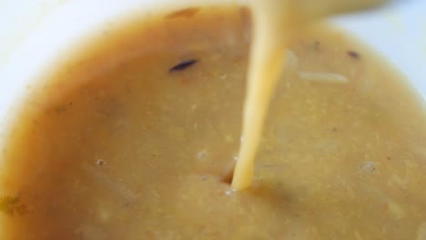 un plato de sopa