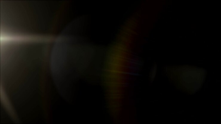 élément de flare de lentille à boucle sans couture.