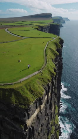 dramatic view of the cliffs of moher in ireland
