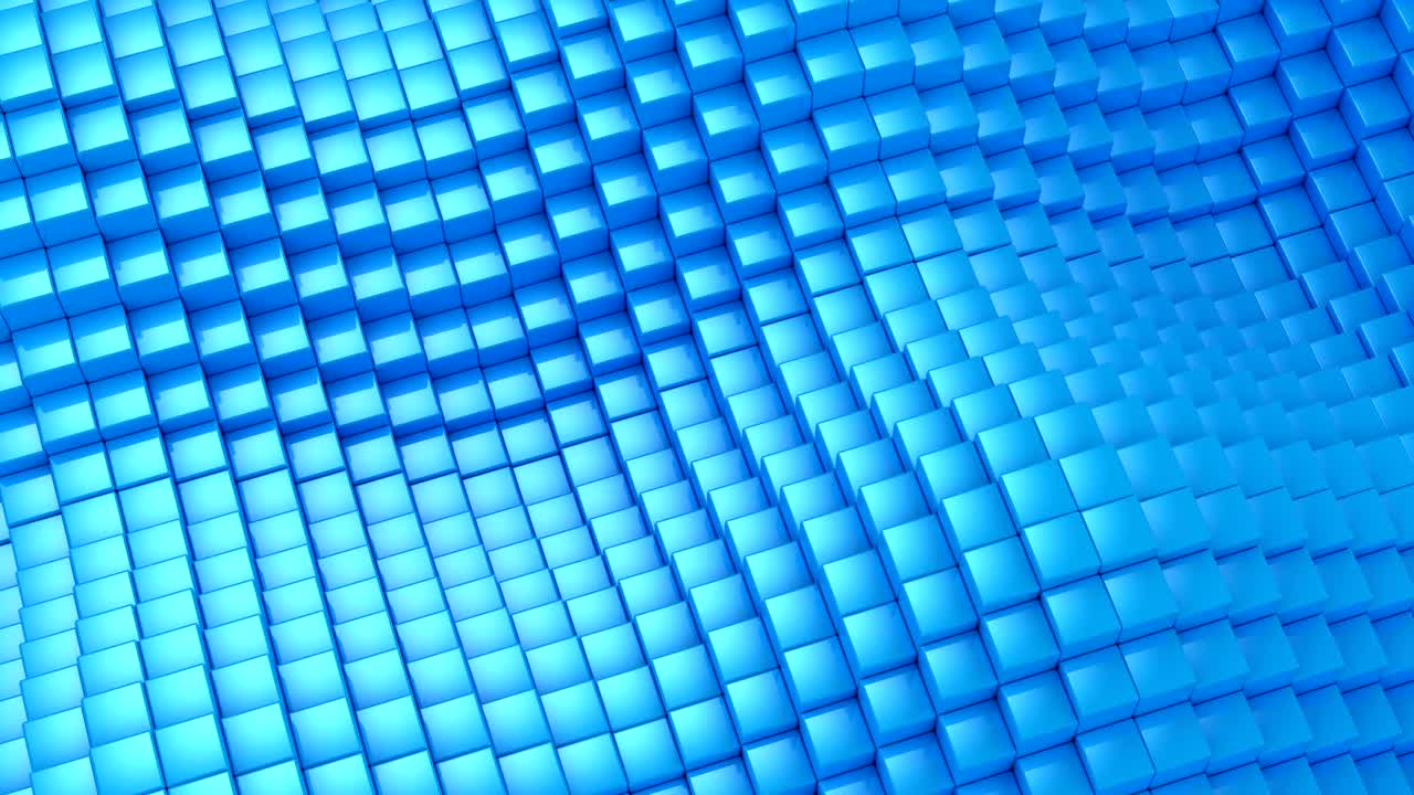 큐브는 파동을 형성했습니다.