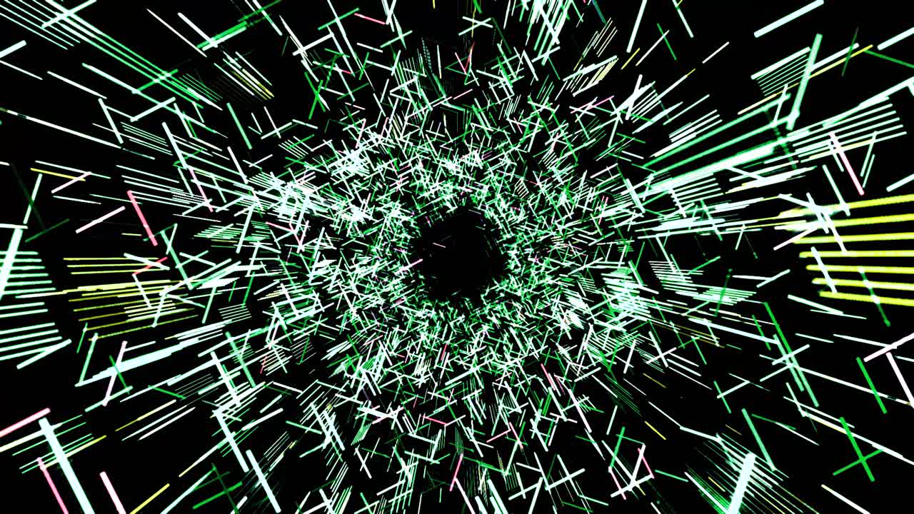 túnel de resplandor abstracto