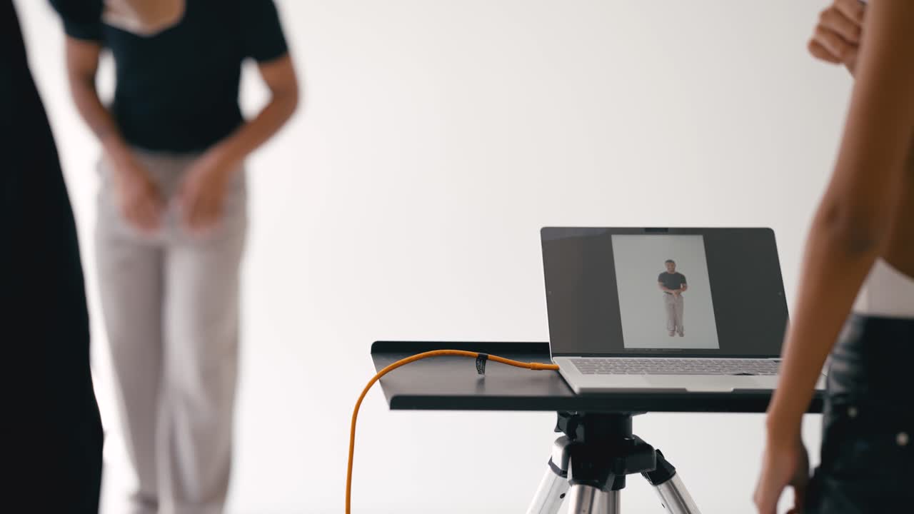 detrás de las escenas de una sesión de fotos