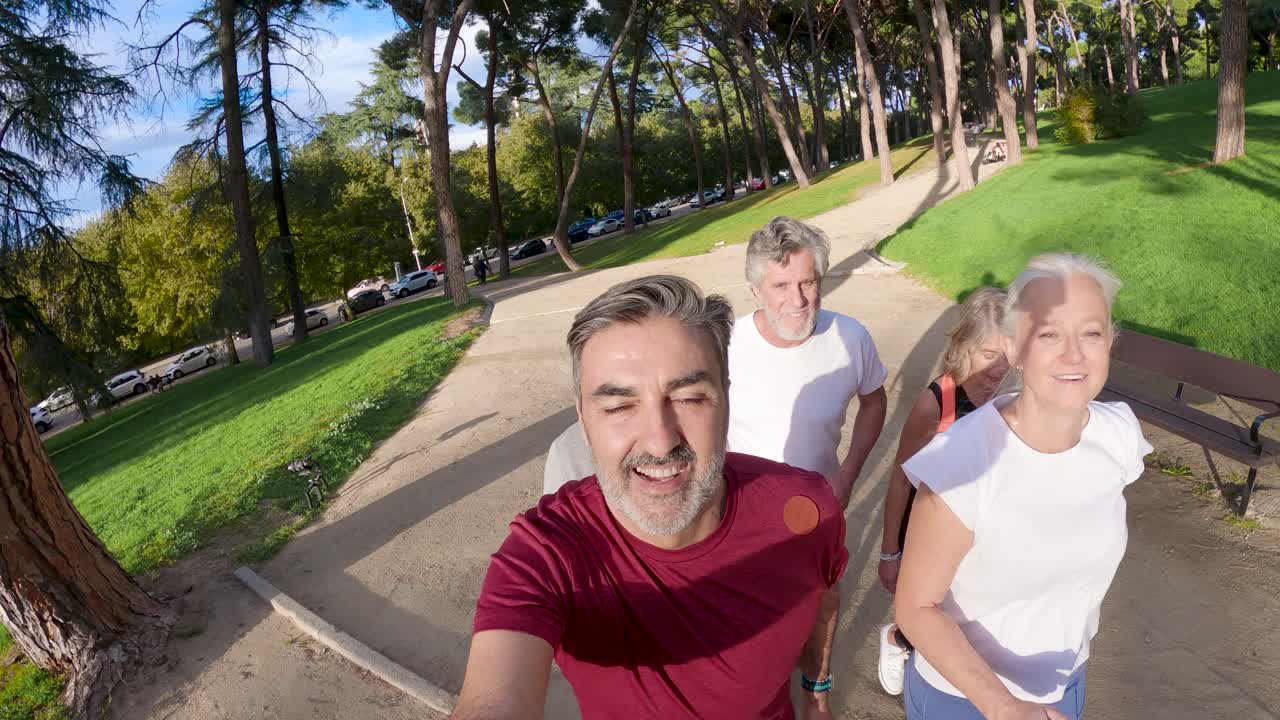 Group of People Running in the Park