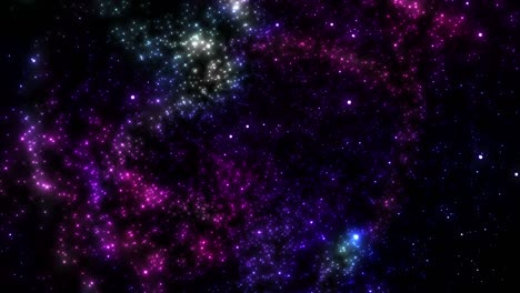colorful glowing stars background loop
