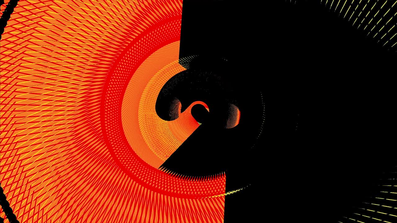 Abstraktní pozadí Psychedelický geometrický kruhový tunel VA