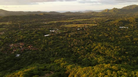 Slow-cinematic-drone-video-above-the-thick-rainforest-of-Panama