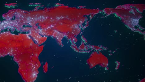 animación del mapa del mundo - belleza y diversidad