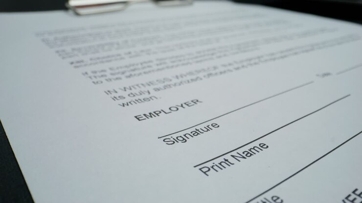 Signing a Legal Document