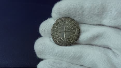 vieja moneda de plata portuguesa