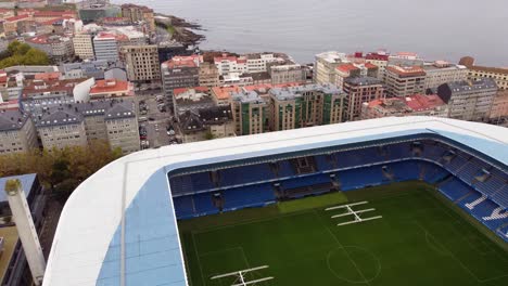 Aerial-View-Of-Real-Club-Deportivo-De-La-Coruña-Football-Stadium