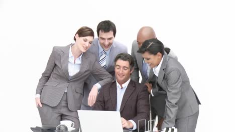 socios de negocios que trabajan juntos