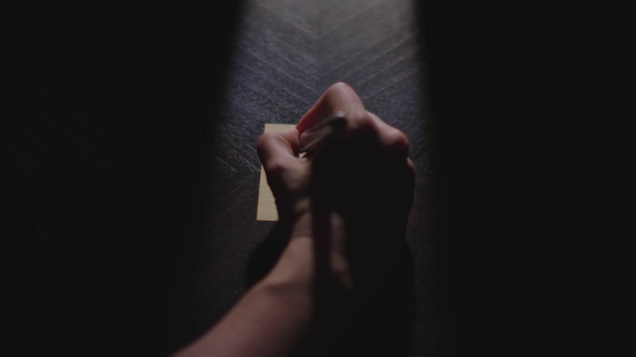 "Rules" written on a Sticky Note with a sharpie and placed on a table under dramatic lighting
