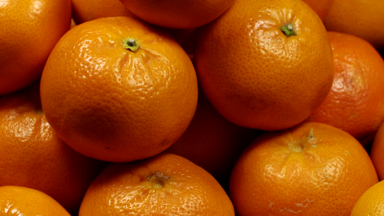 el fondo de las mandarinas frescas