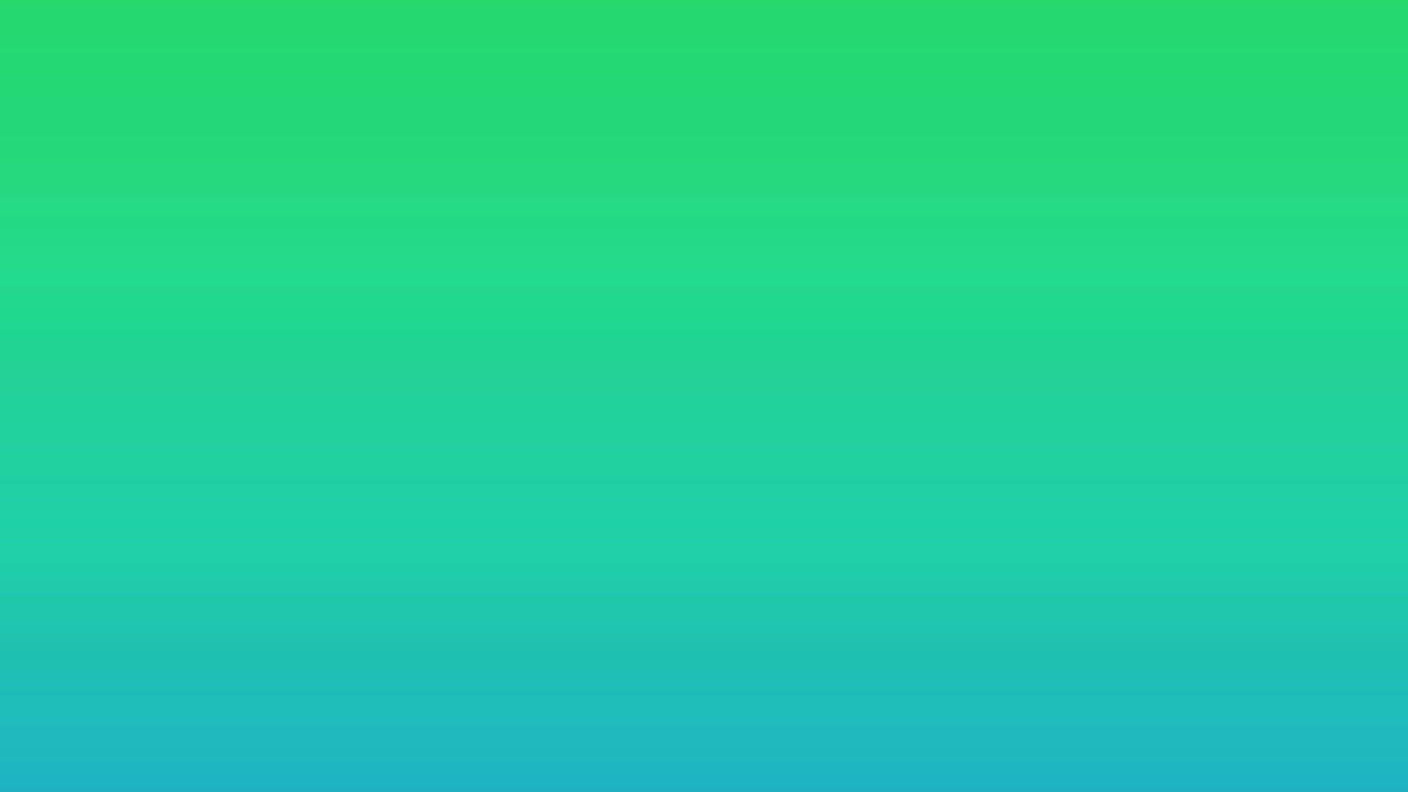 Teal pentagons rotating on green and teal background