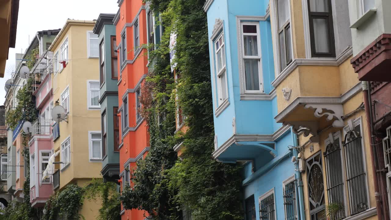 Colorful Buildings on a City Street
