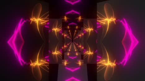 abstract neon tunnel visual