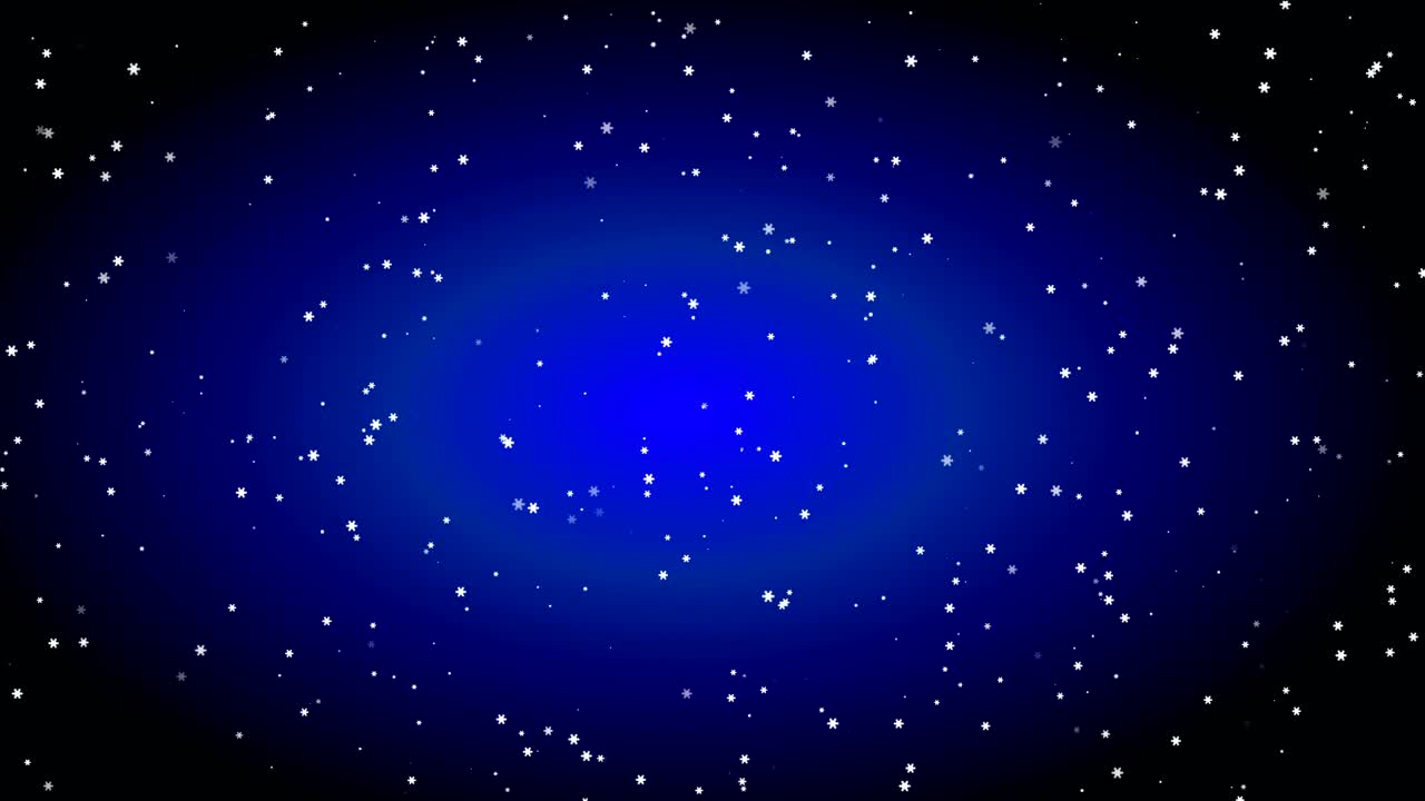 La nieve está cayendo.