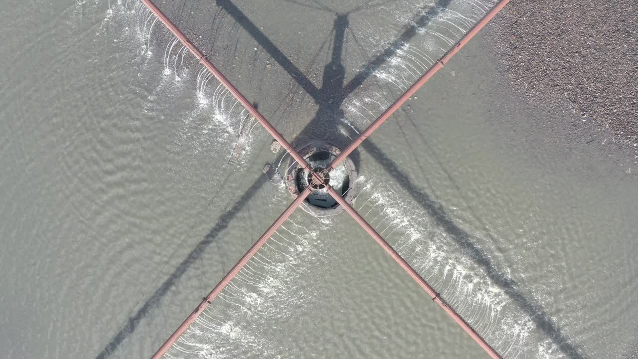 하수 시설, 공중 전망, 하수 청소, 정화 및 필터링