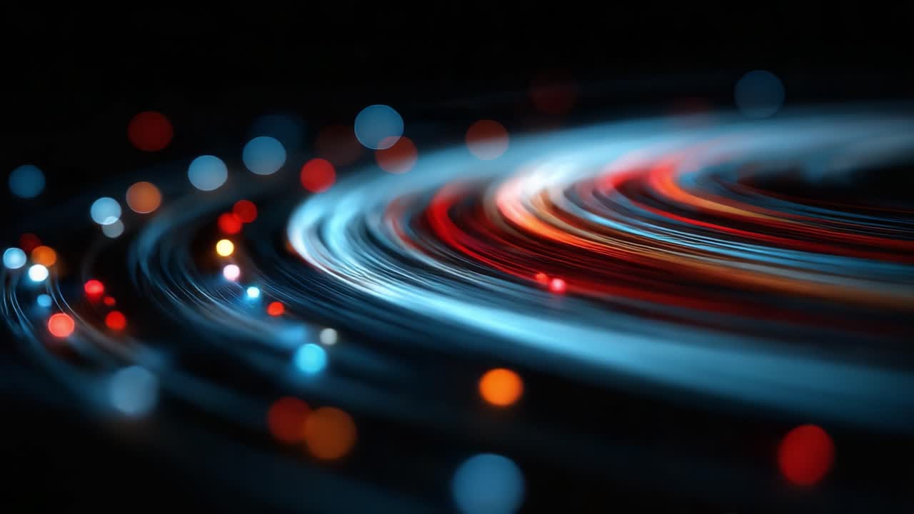 A Stunning Display of Dynamic Light Trails in Motion, Blending Colors and Patterns to Create an Engaging Visual Experience That Captivates the Viewer