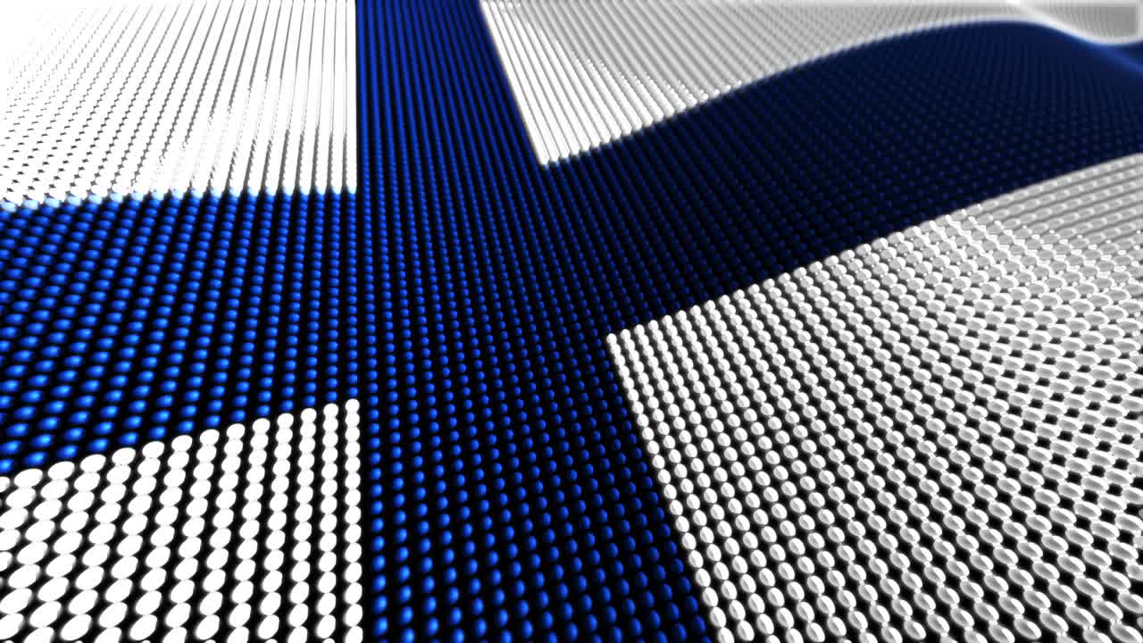 핀란드 모션 입자 플래그 4k