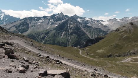 mountain scenery with winding road