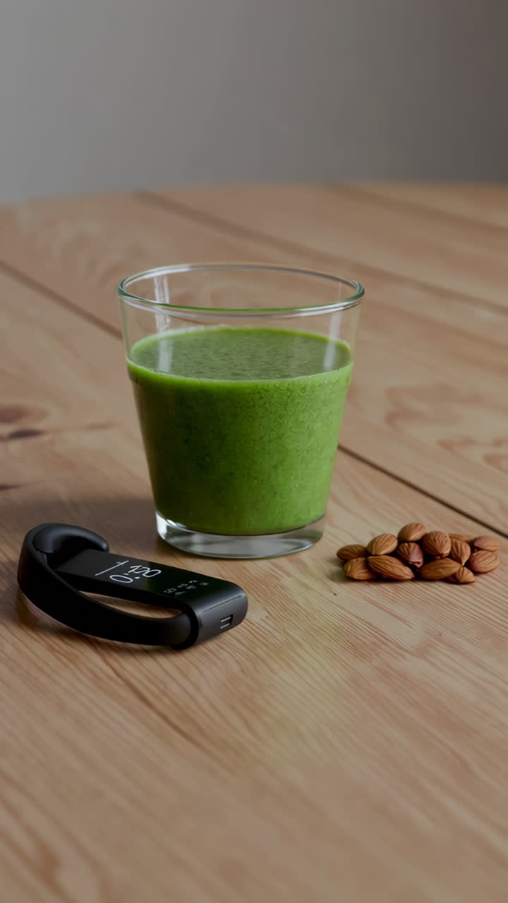 Green Smoothie and Fitness Tracker