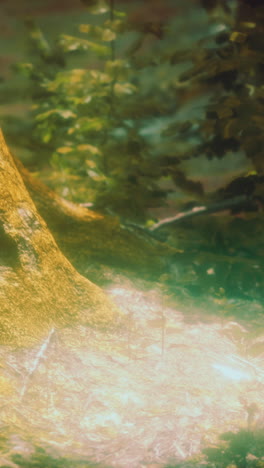 detalle del suelo del bosque