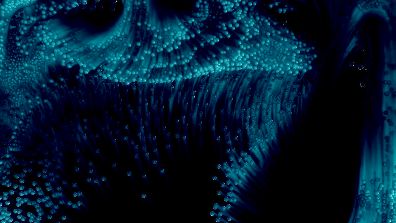 Smoke emitting particles with trails.