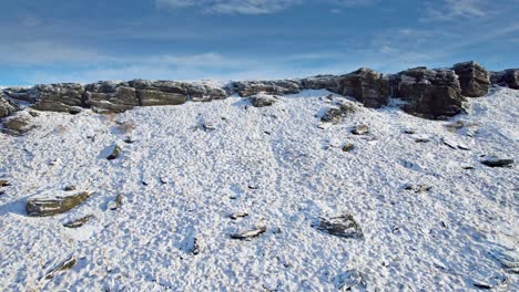 Filmische-Winterluftaufnahme,-Winterschneeszene-Aus-Der-Luft